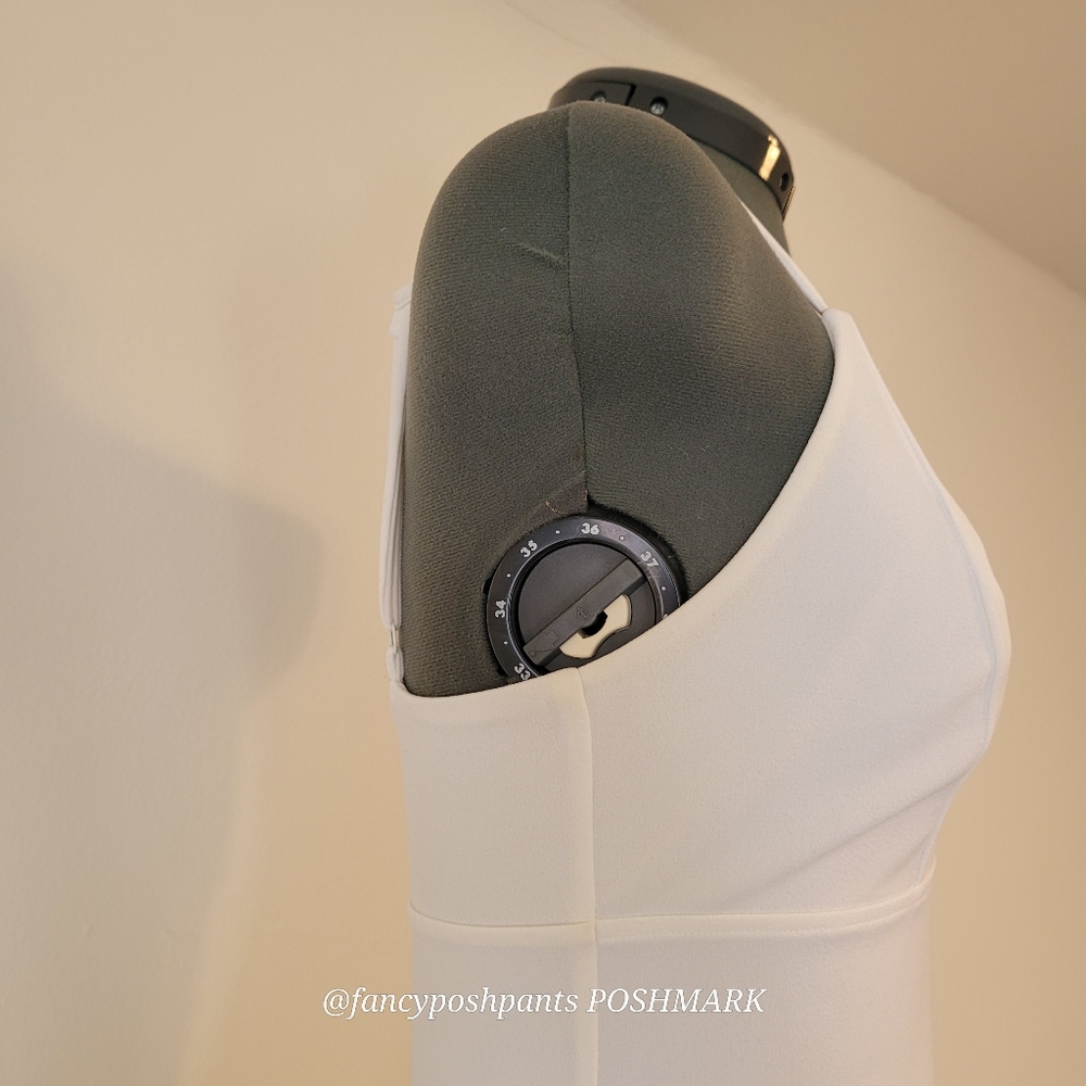 EXPRESS fully lined, structured, hidden zipper adjustable quality strap dress - Picture 7 of 16